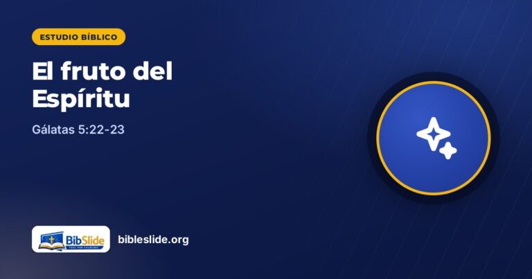El fruto del Espíritu (Gálatas 5:22-23): un estudio bíblico para la iglesia
