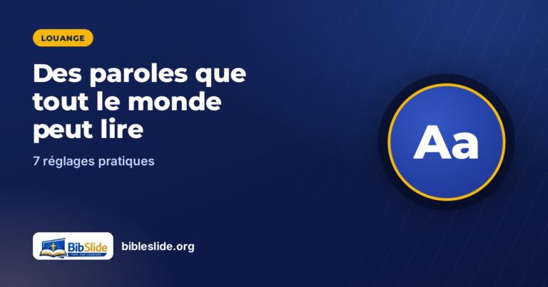7 façons de rendre les paroles lisibles depuis le dernier rang
