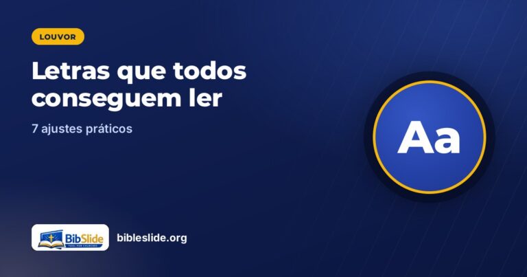 7 maneiras de deixar a letra legível desde a última fileira