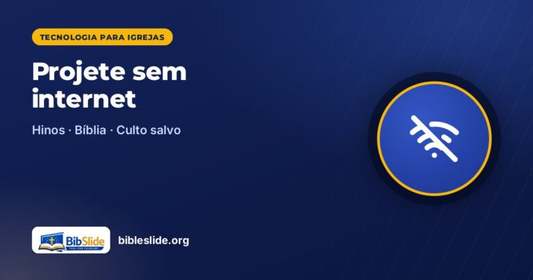 Sem internet no domingo? Continue projetando