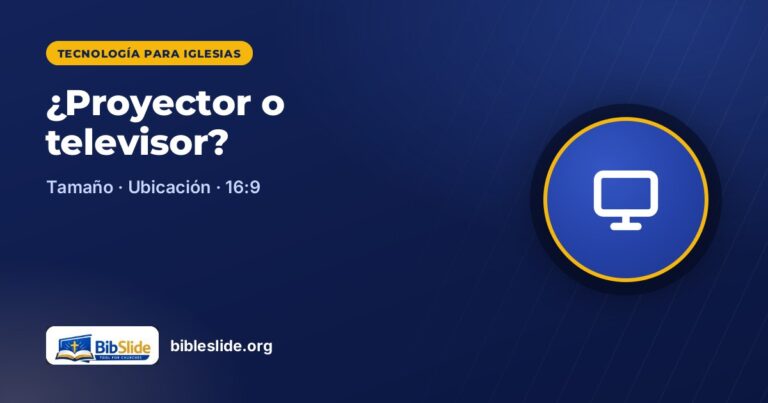 ¿Proyector o televisor para la iglesia? Cómo instalar su pantalla