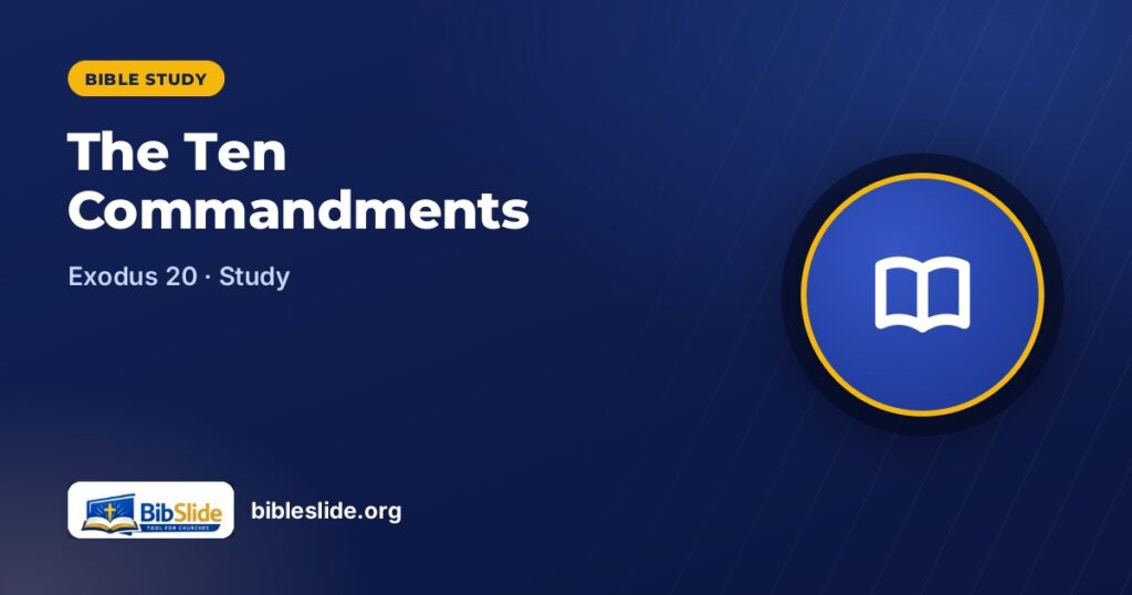 The Ten Commandments — BibleSlide